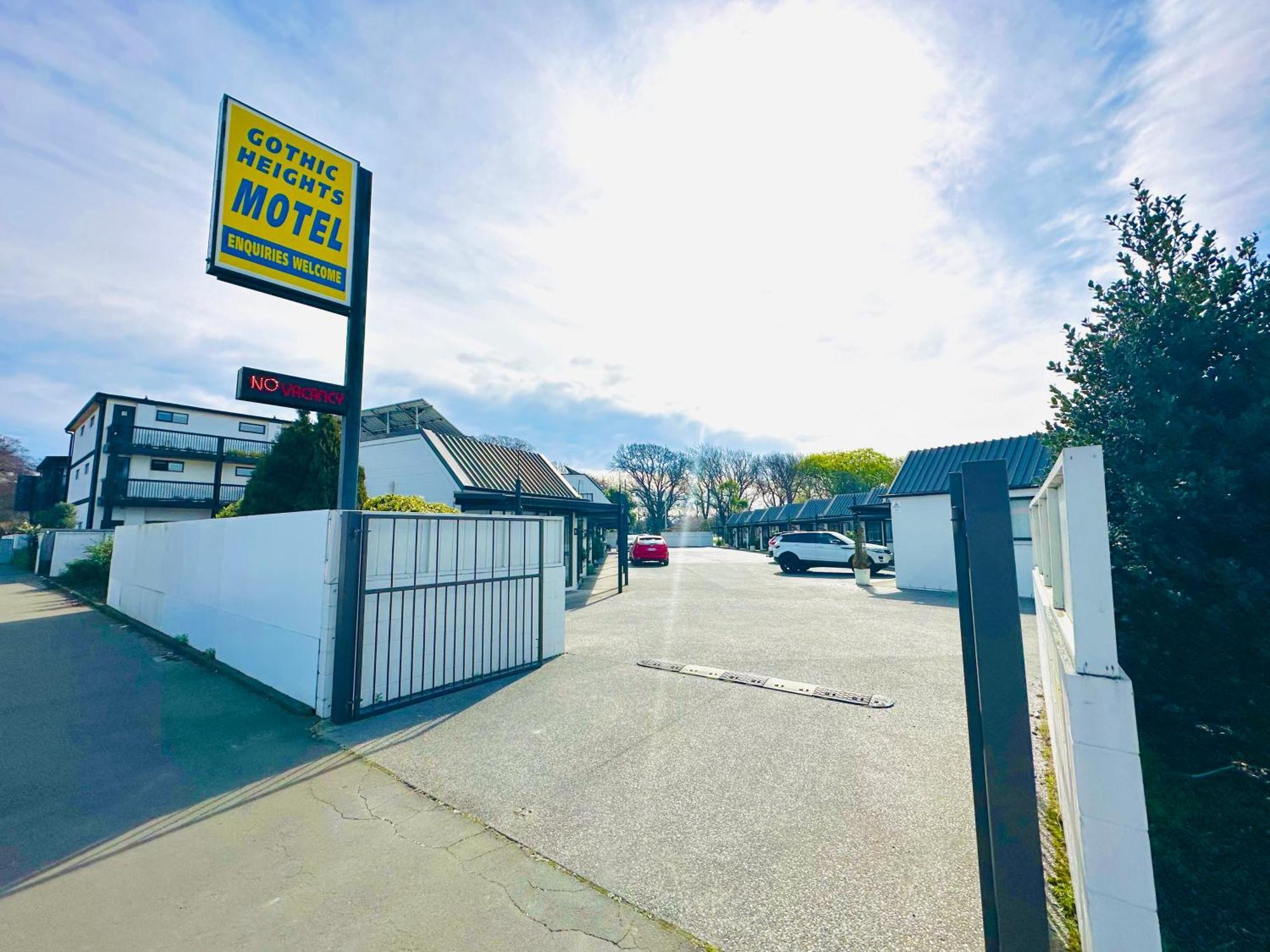 Gothic Heights Motel Christchurch Ngoại thất bức ảnh